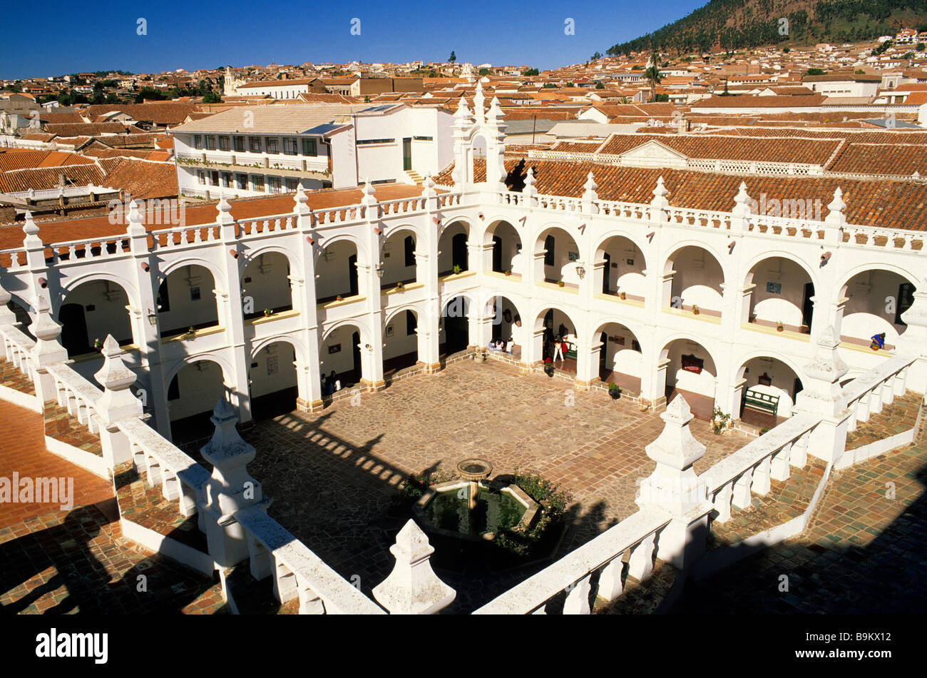 Bolivia, Chuquisaca department, Sucre, town classified as World Heritage by UNESCO, San Felipe Neri convent (Neoclassical Stock Photo