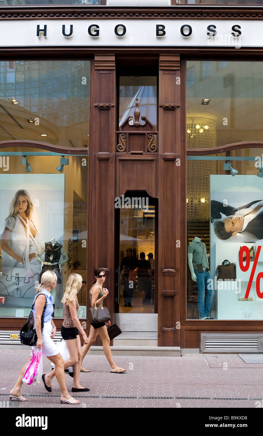 Woman shopping street budapest hi-res stock photography and images - Alamy