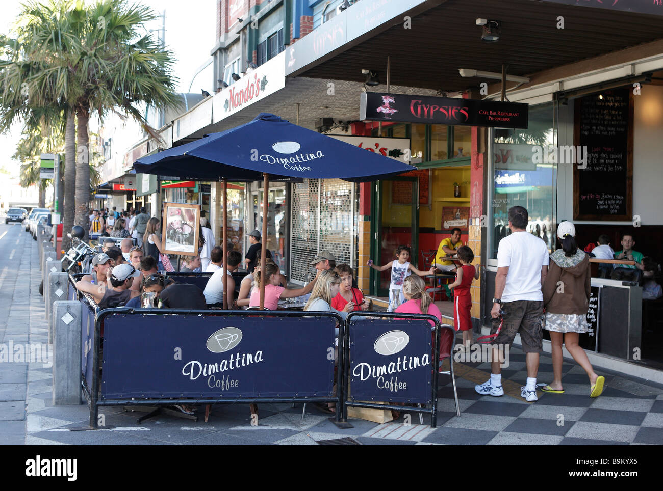 Street Cafe In Acland Street In St Kilda Near Melbourne Victoria street-cafe-in-acland-street-in-st-kilda-near-melbourne-victoria