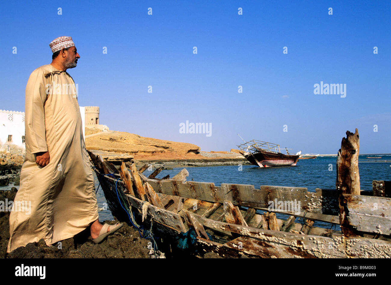 Oman, near of Sour, Al Ayjah Stock Photo