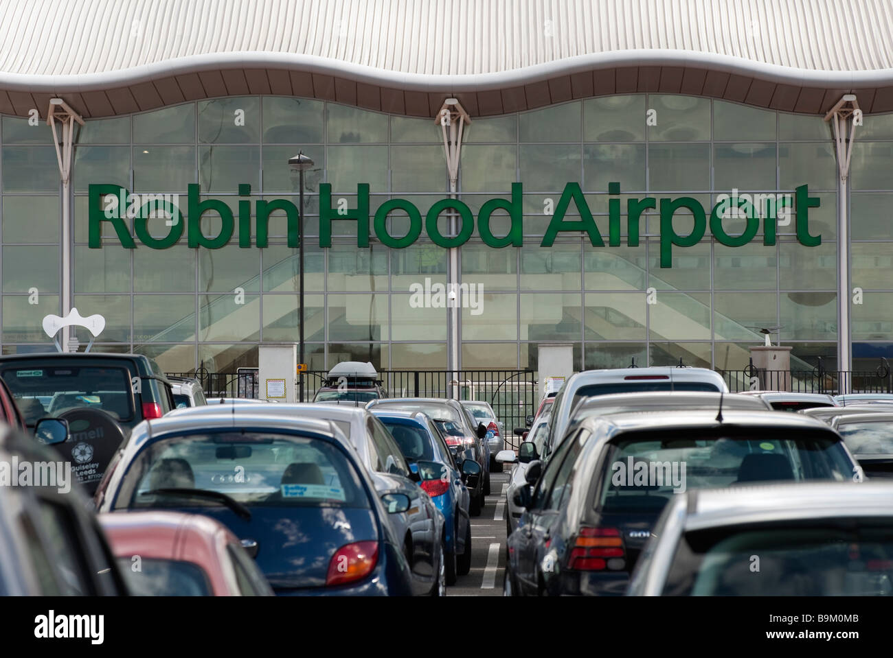 Carpark at 'Robin Hood' Airport,Doncaster,'South Yorkshire', England,'Great Britain' Stock Photo
