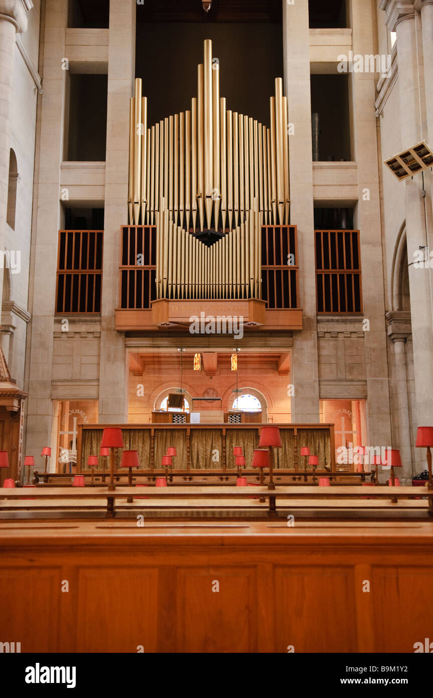 Organ in St. Anne's Cathedral, Belfast Stock Photo