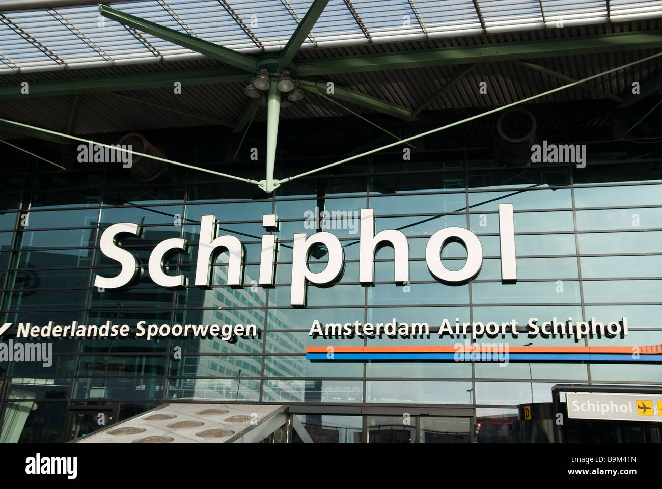 Schiphol Airport Amsterdam in The netherlands Holland Stock Photo