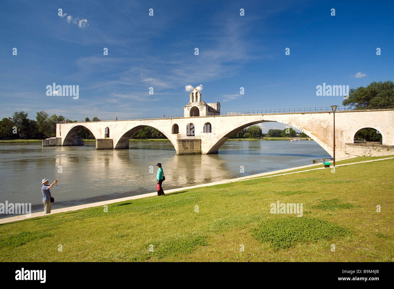 France, Vaucluse, Avignon, Saint Benezet bridge classified as World ...