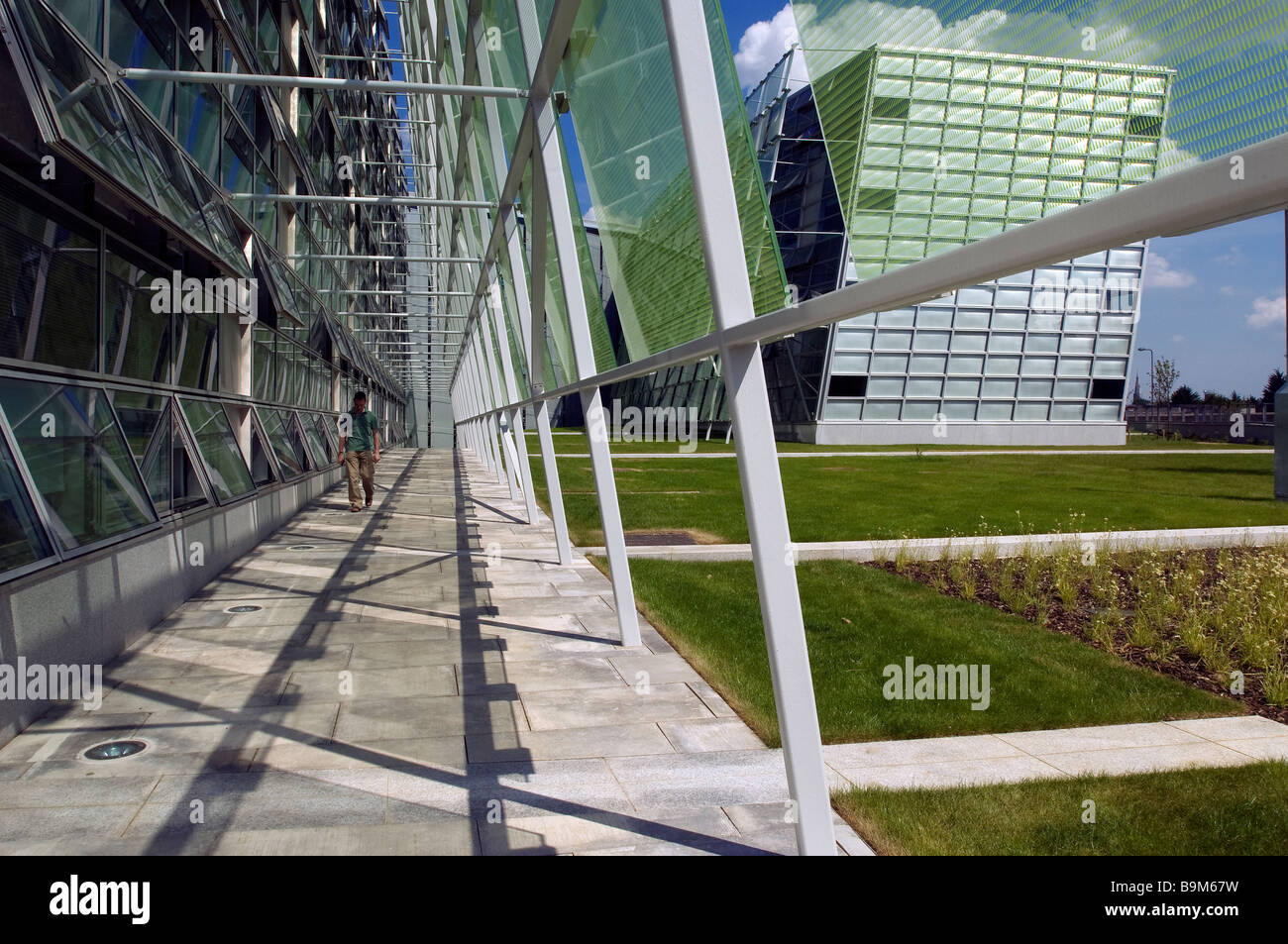 Ireland, County Kildare, Naas, the Kildare County Council, by architects Heneghan.Peng Architects Stock Photo