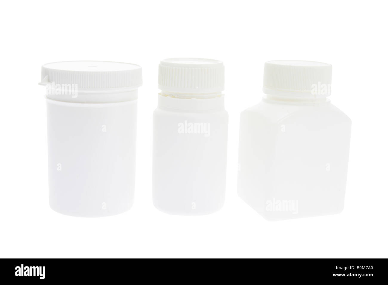 Plastic Pill Bottles Stock Photo Alamy
