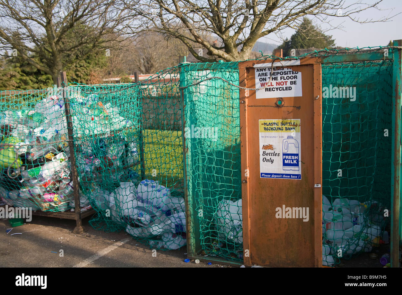 Wales UK Plastic bottle recycling facilities Stock Photo Alamy