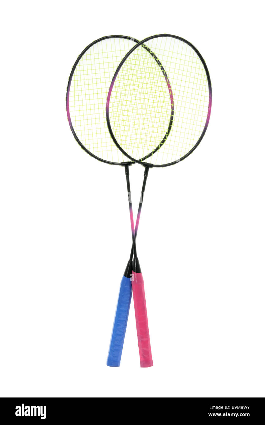 Badminton Rackets Stock Photo