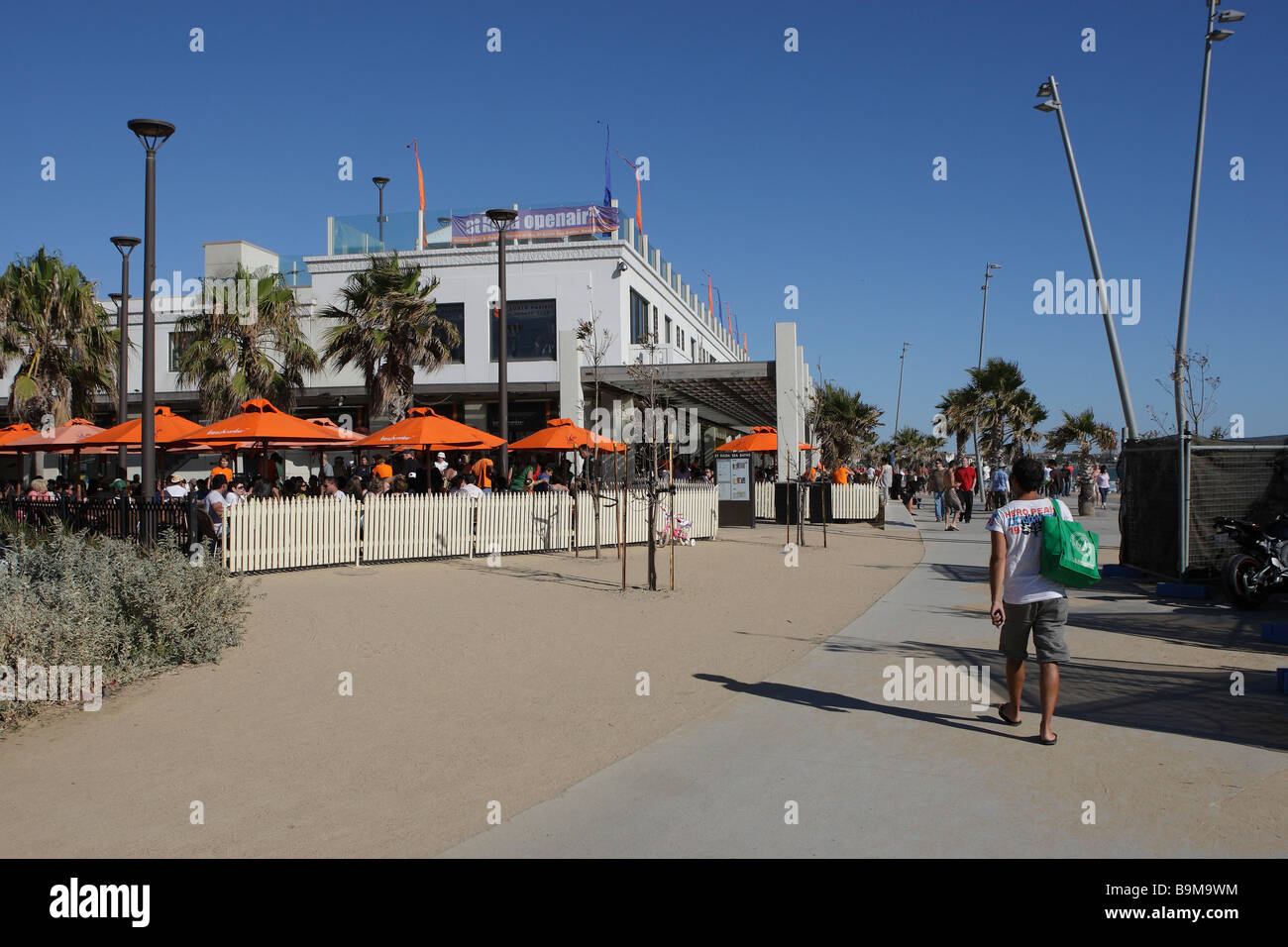 Beachside restaurant in St.Kilda,Melbourne,Australia Stock Photo Alamy