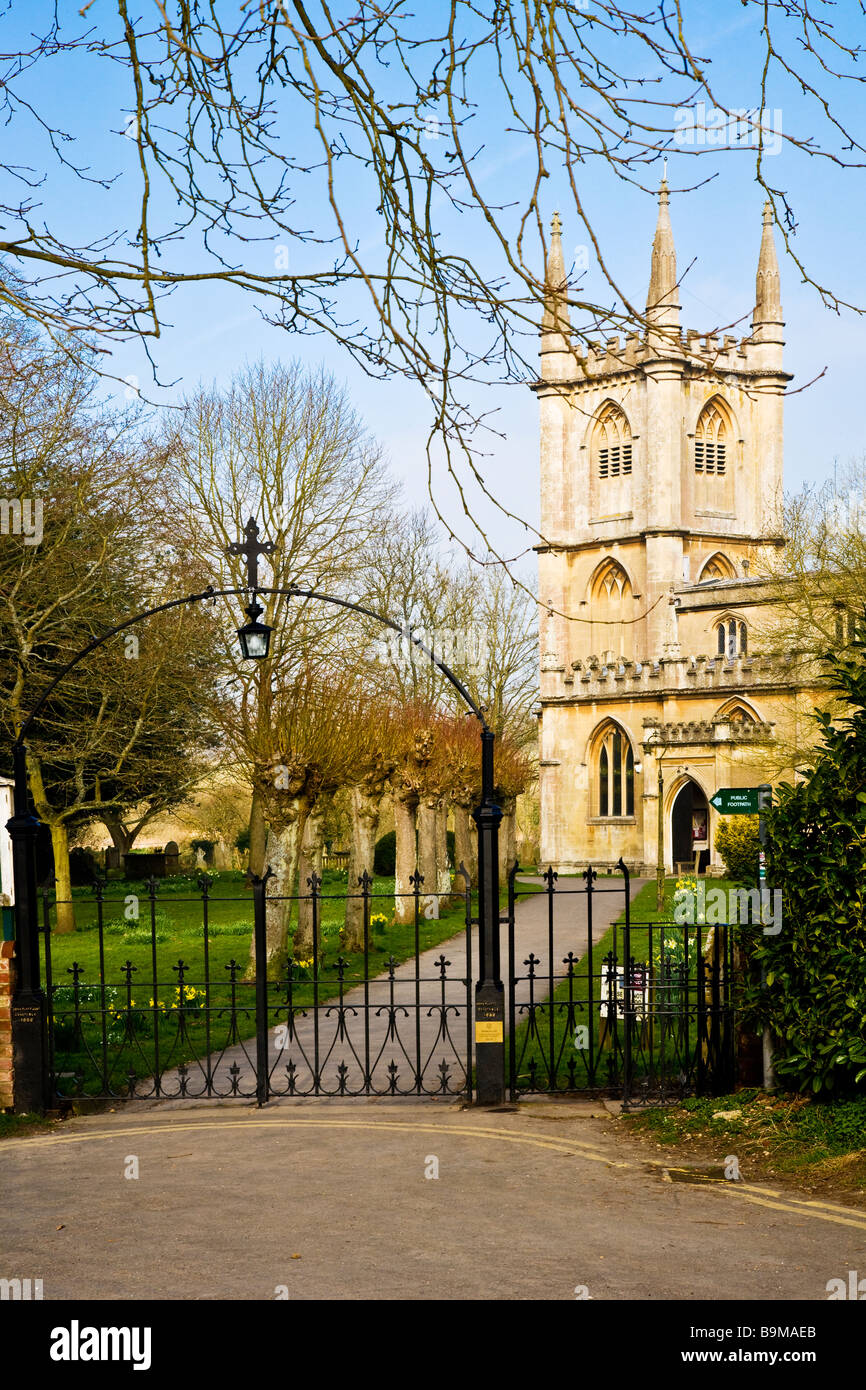 St Lawrence s Church in Hungerford Berkshire England UK with the Town