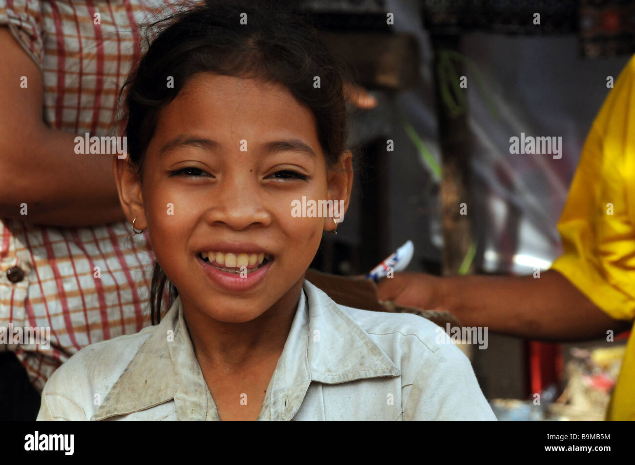Portrait of a Cambodian girl. Stock Photo