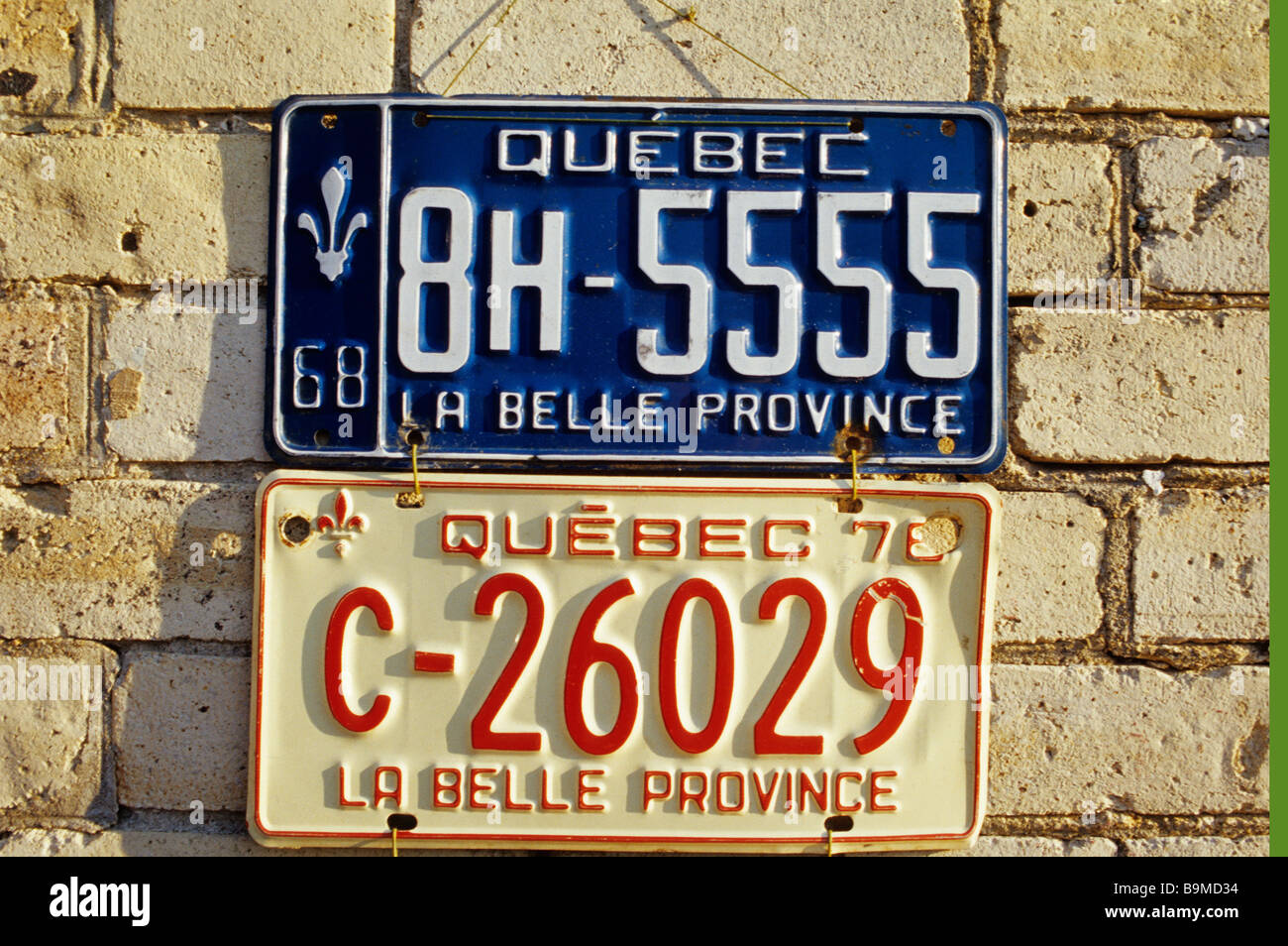 License plate quebec hires stock photography and images Alamy