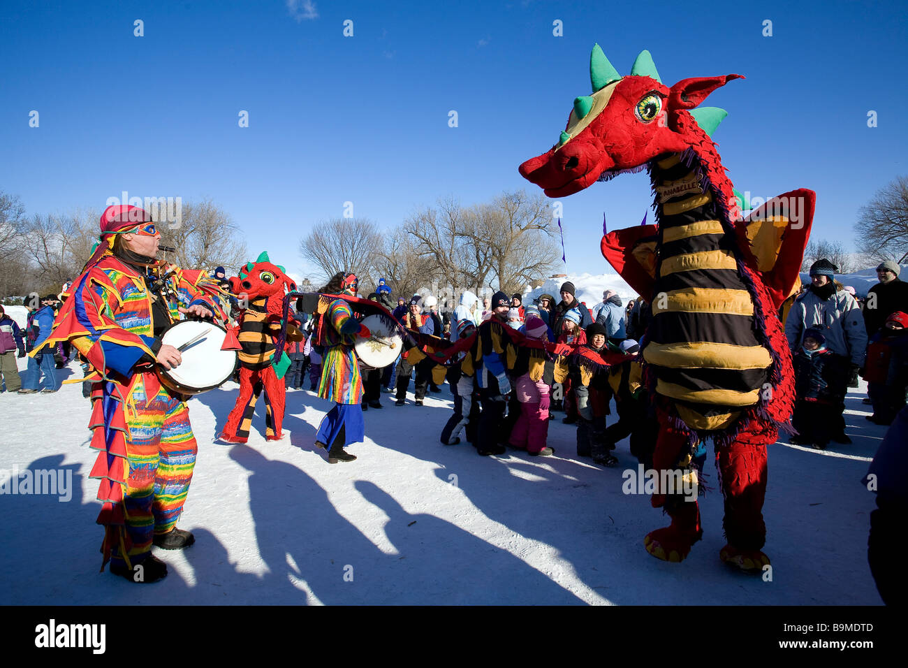 Canada, Quebec province, Gatineau city, Bal de Neige Festival, costume parade Stock Photo