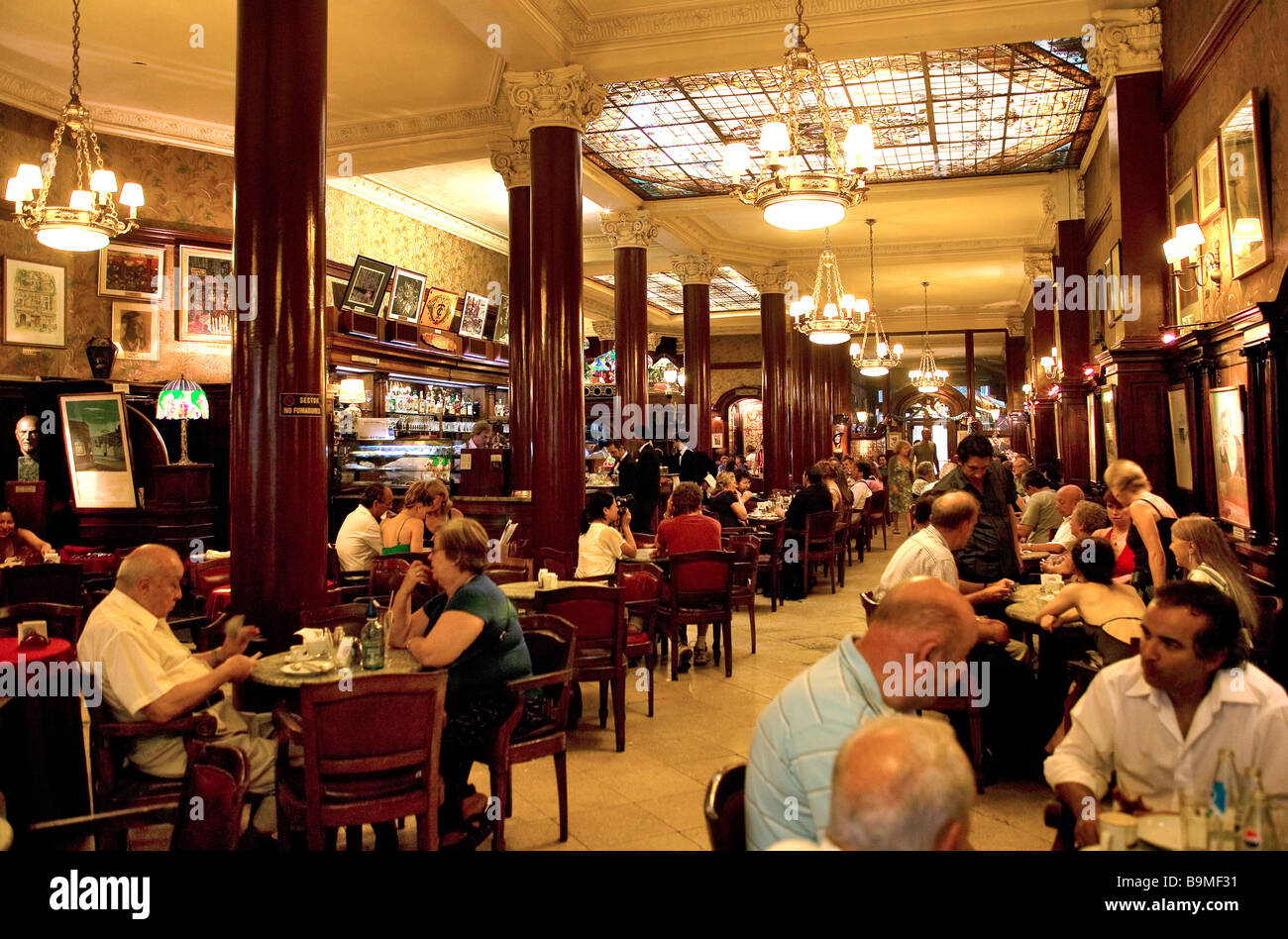 Argentina, Buenos Aires, Cafe Tortoni Stock Photo