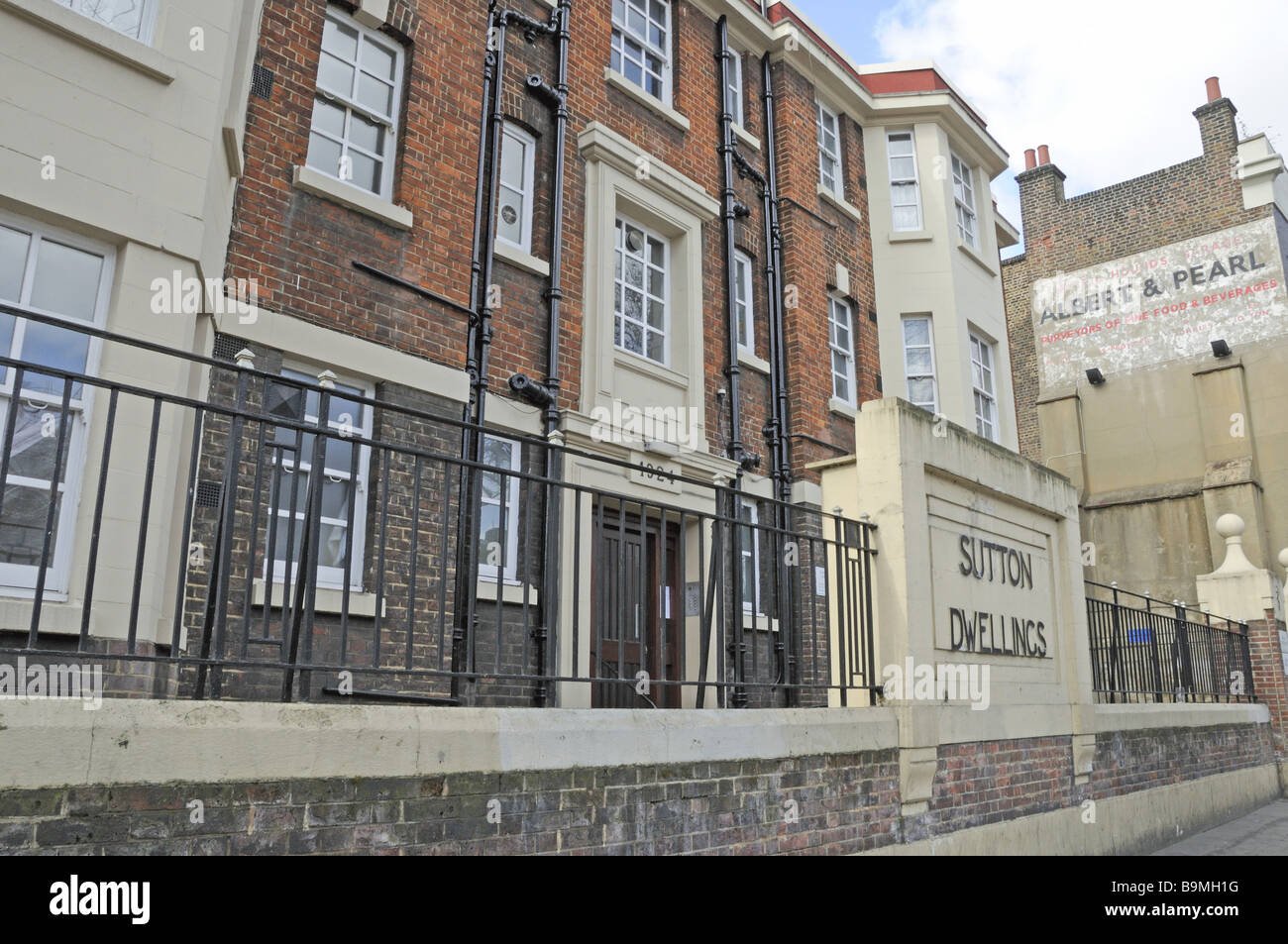 Sutton Dwellings Upper Street Islington London England UK Stock Photo