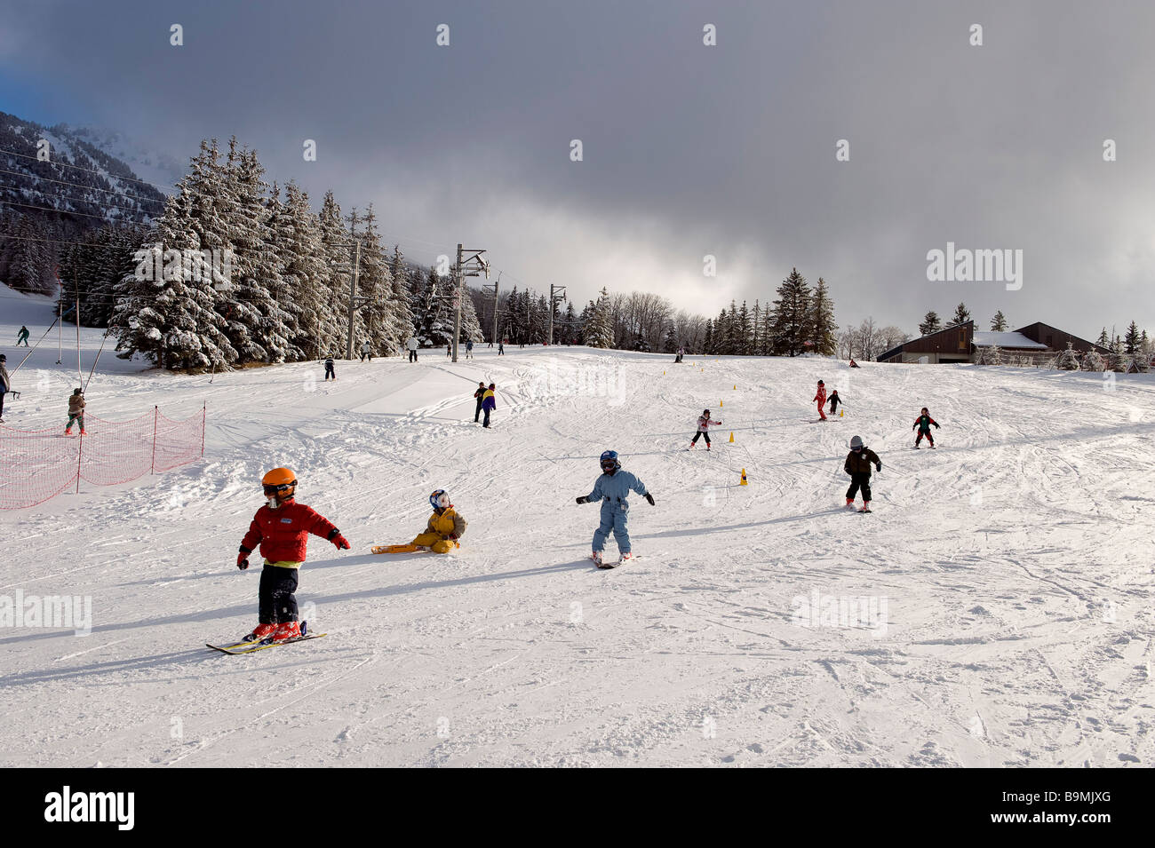 France, Isere, Vercors Natural Regional Park, LansenVercors winter