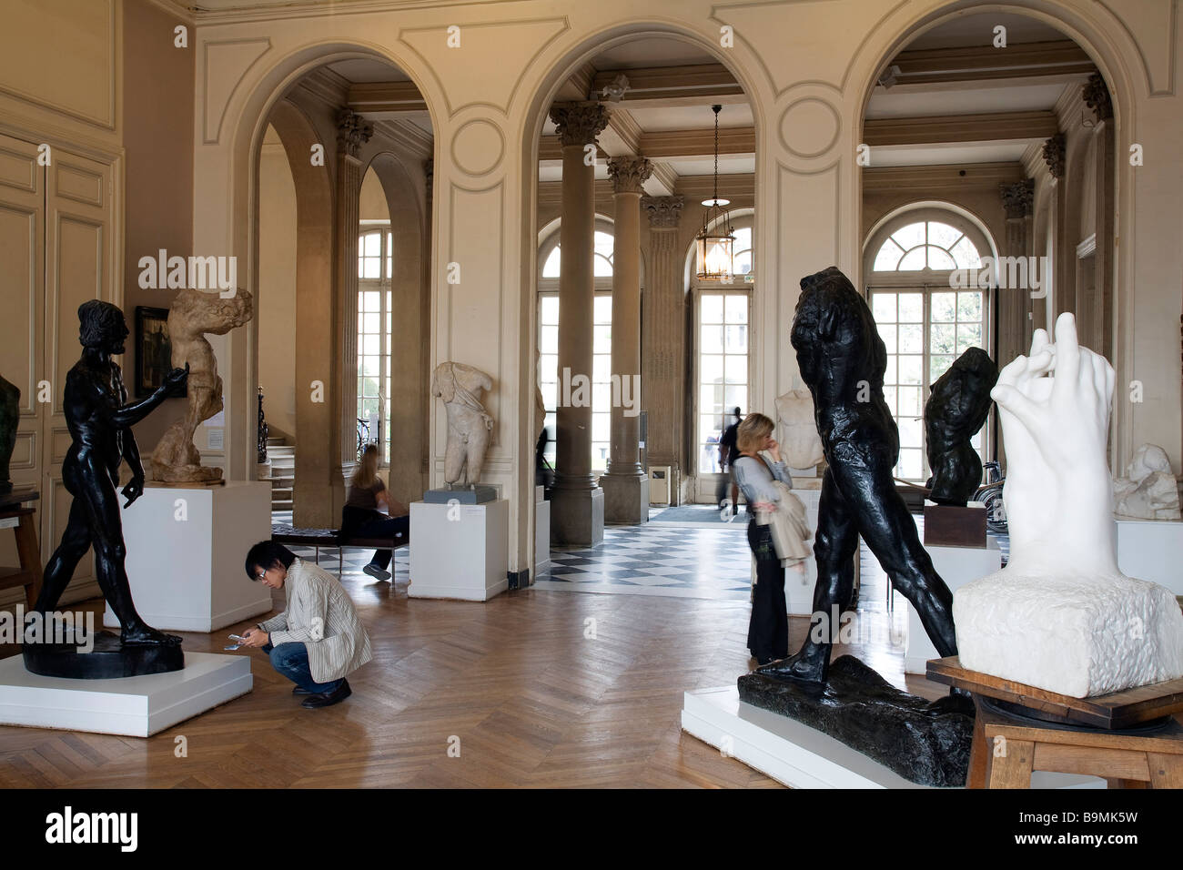 France, Paris, Musee Rodin, exhibition room Stock Photo