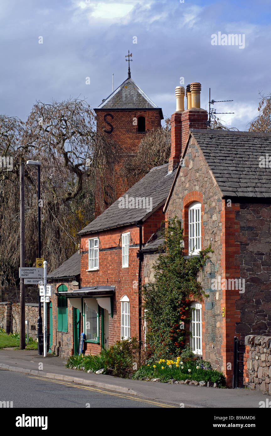 Village centre, Groby, Leicestershire, England, UK Stock Photo