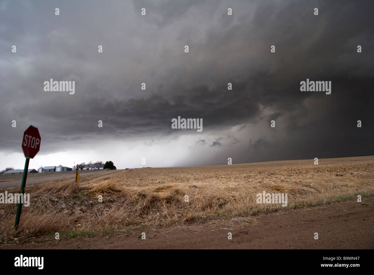 A supercell thunderstorm east of McCool Junction Nebraska March 23 2009