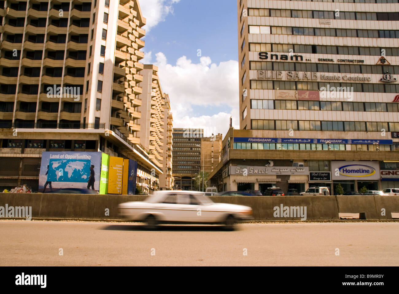 on the roadside of beirut lebanon Stock Photo