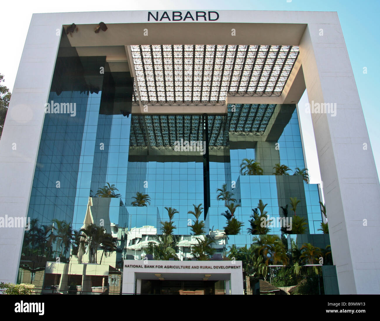 Exterior of the impressive NABARD building, trivandrum, Kerala, india Stock Photo