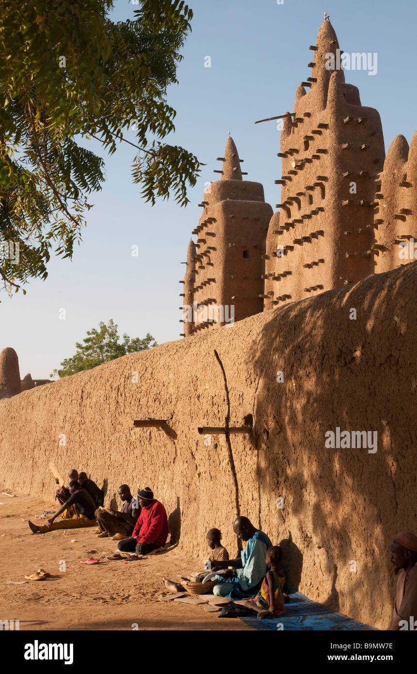 West africa Mali Djenne Great Mosque Stock Photo