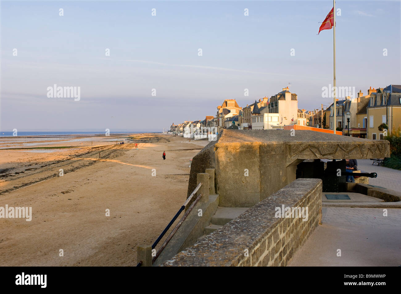 France, Calvados, Cote de Nacre, Saint Aubin sur Mer, the seaside Stock Photo