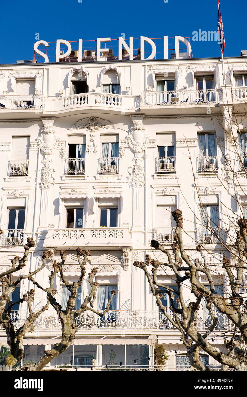 France, Alpes Maritimes, Cannes, 3 star Splendid Hotel Stock Photo