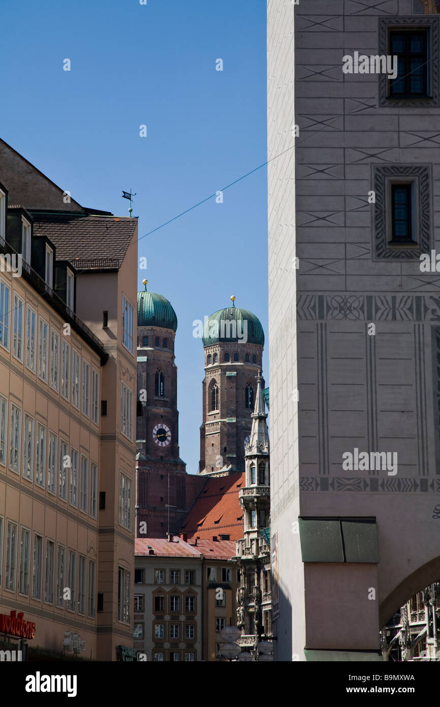 Altes Rathaus Old Town Hall Marienplatz square Munich Germany Stock ...