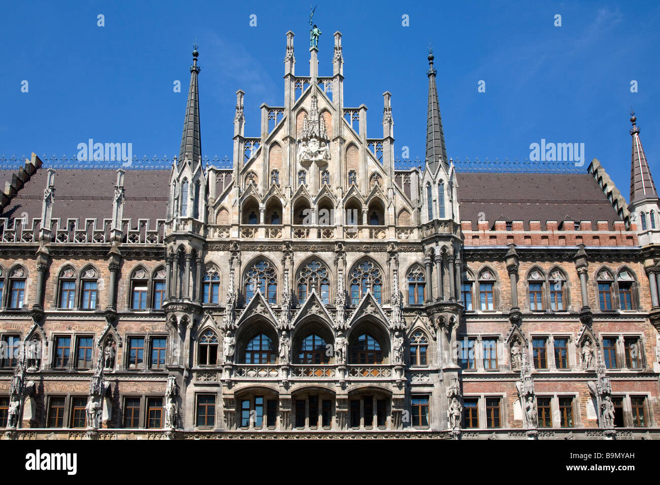 Detail from the Rathaus Town Hall Munich Germany Stock Photo - Alamy