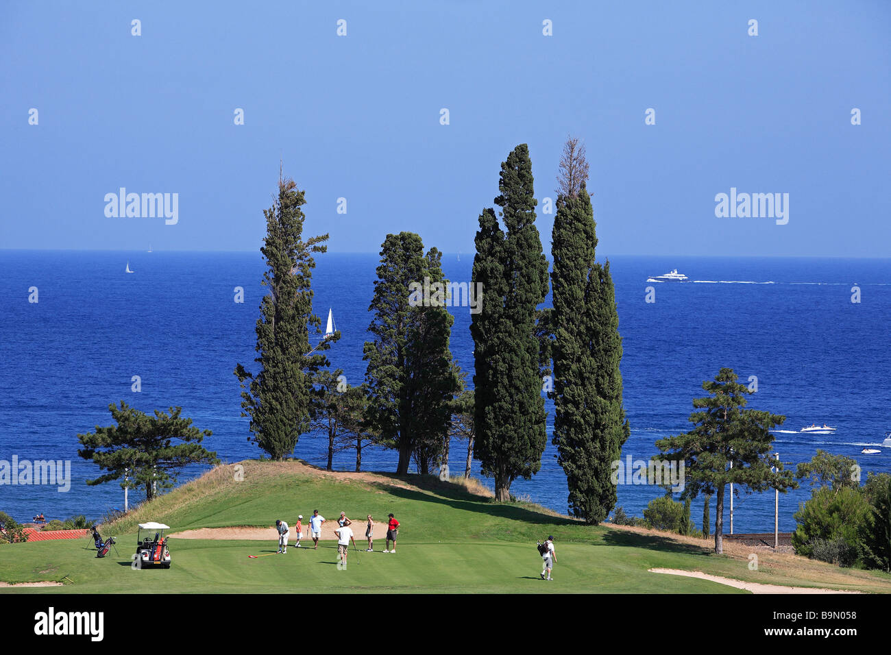 France, Var, Esterel Corniche, Agay village, Pierre et Vacances Cap Esterel  Golf Club Stock Photo - Alamy