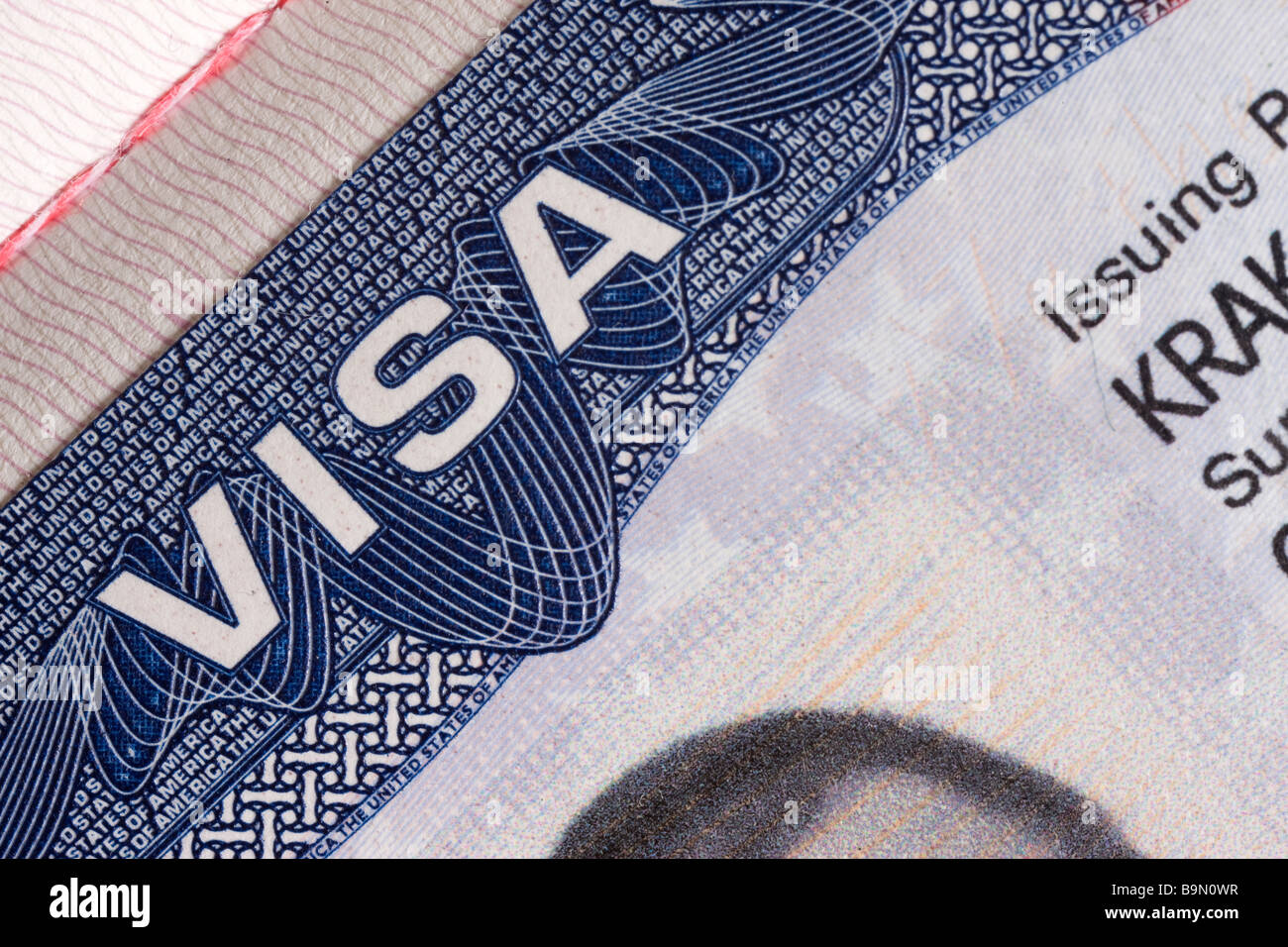 visa document Stock Photo