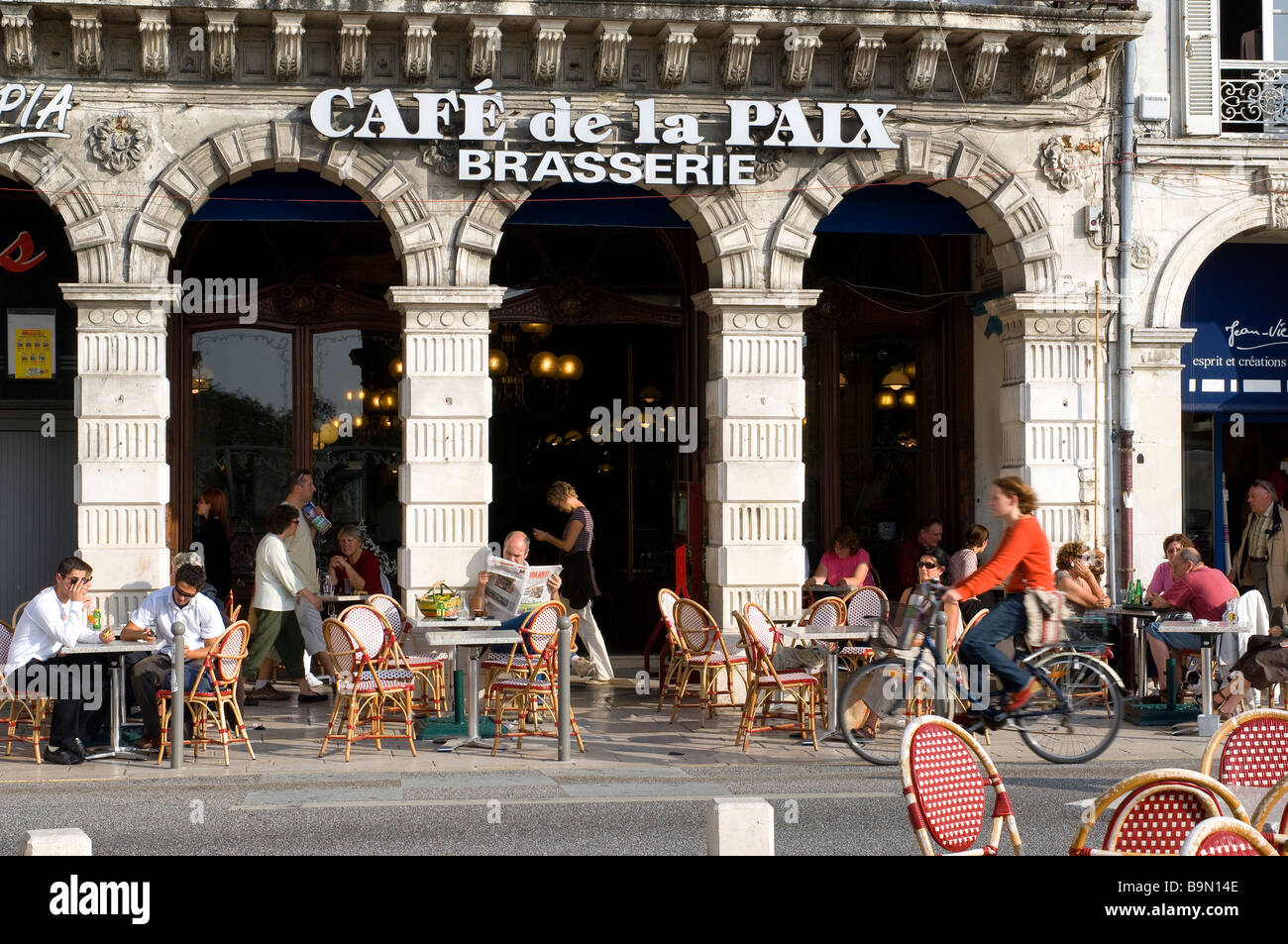 France, Charente Maritime, La Rochelle, the Cafe de la Paix (19th