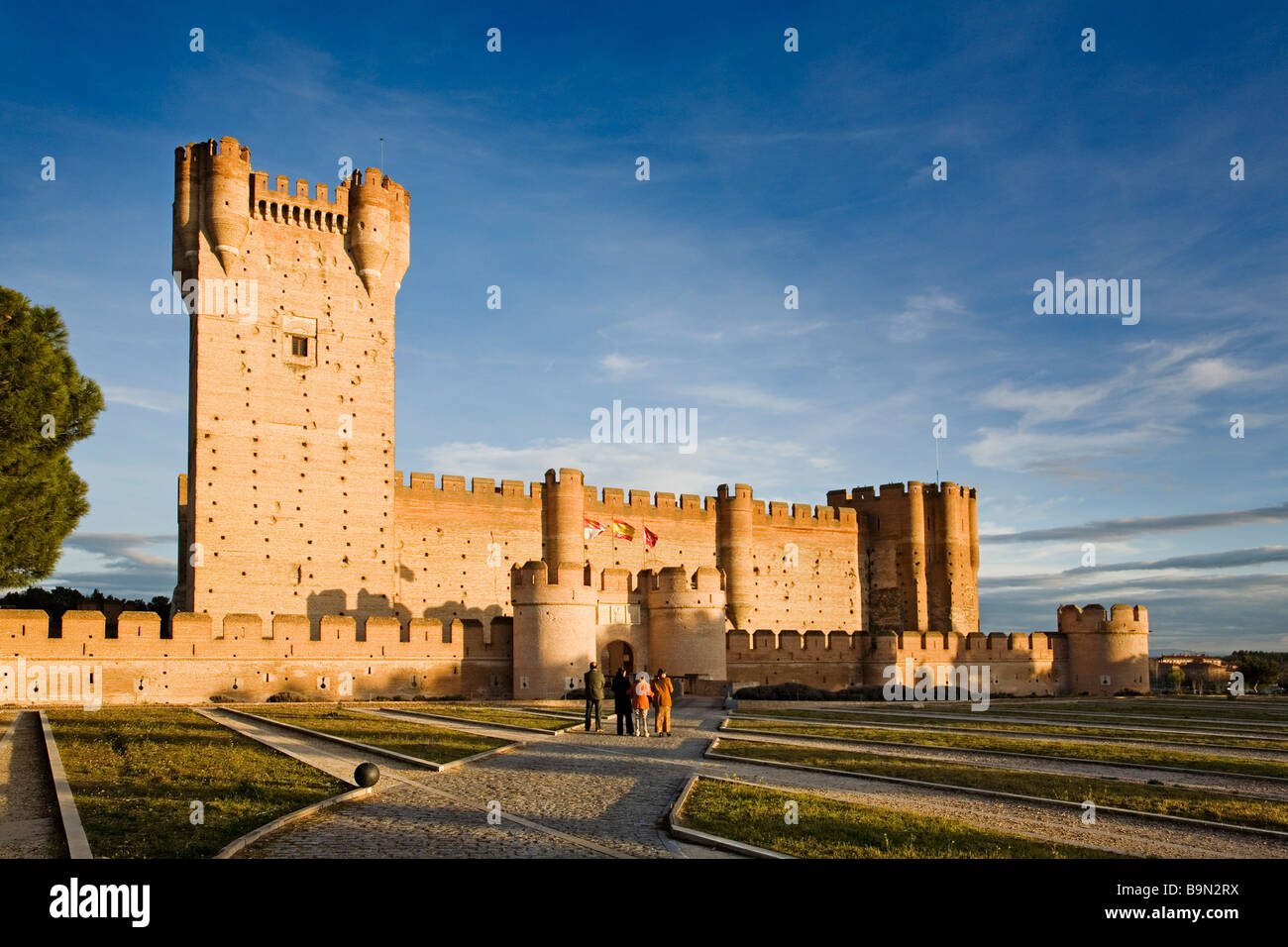 Castle of La Mota in Medina del Campo Valladolid Castilla Leon Spain Stock Photo