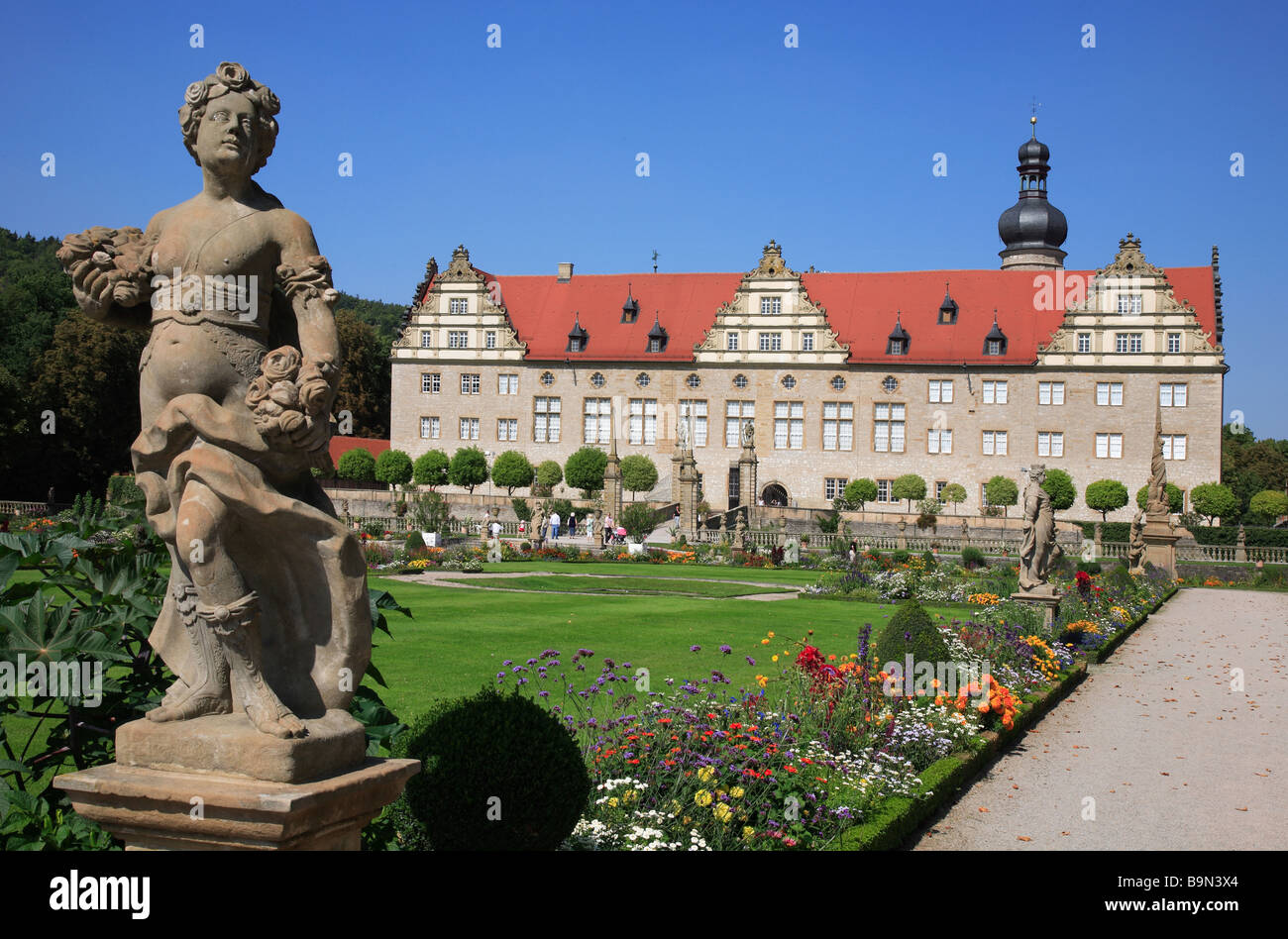 the palais of Weikersheim Baden Wuerttemberg Germany Stock Photo