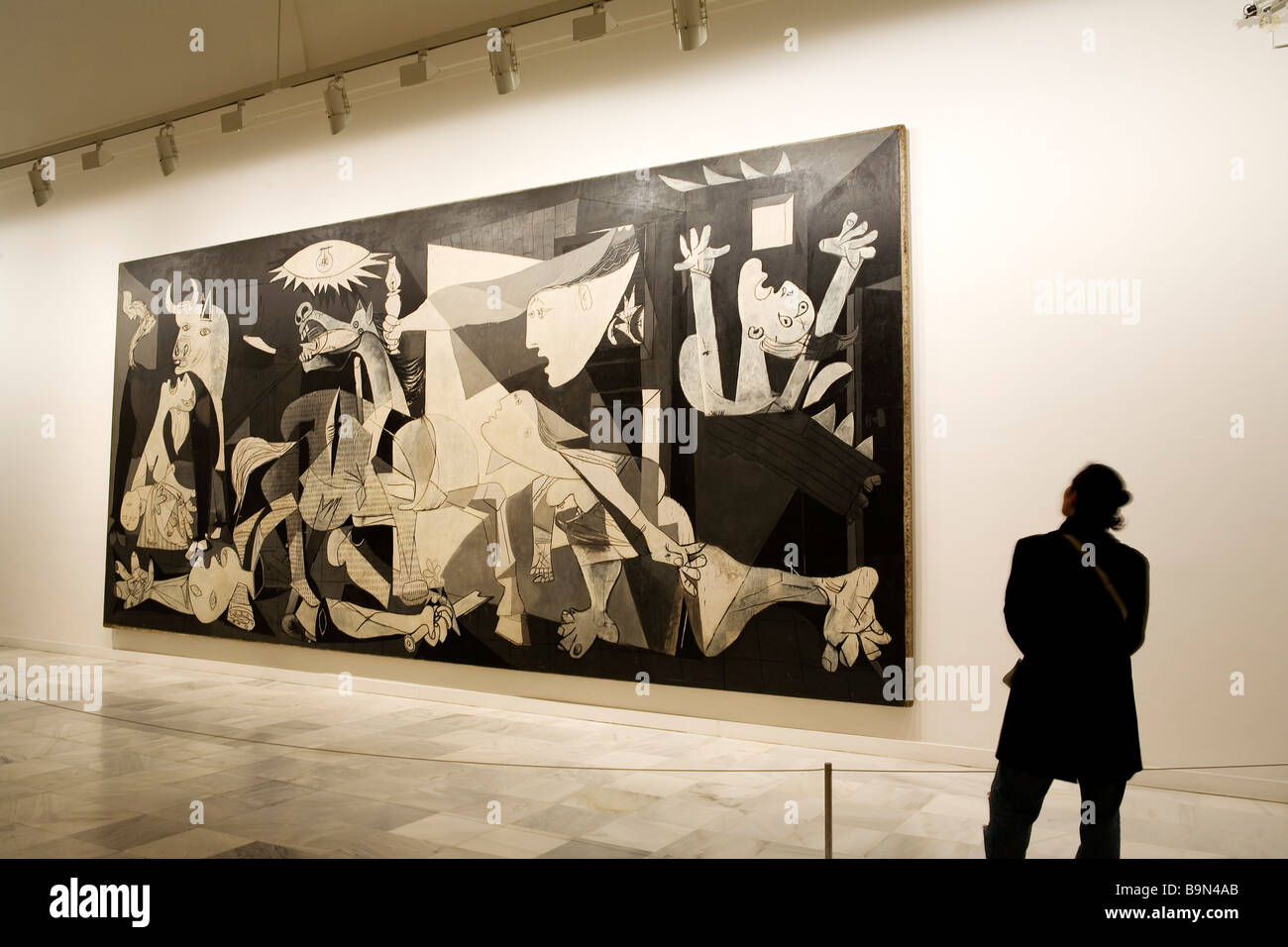 Spain, Madrid, Reina Sofia Museum, Guernica by Pablo Picasso Stock Photo