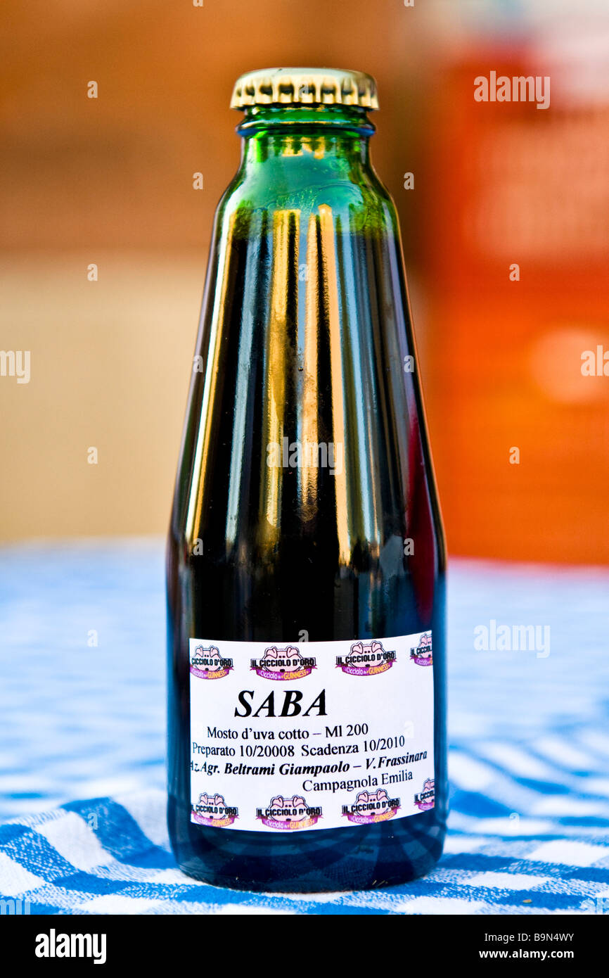 Modena flavors the saba syrup cooked grape must Stock Photo Alamy