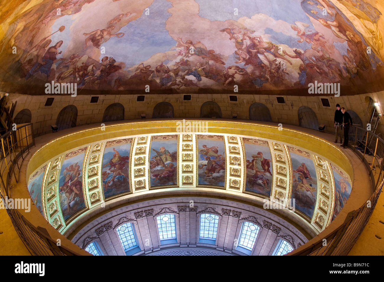 France, Paris, the Invalides, the cupola painted by Charles de la Fosse Stock Photo