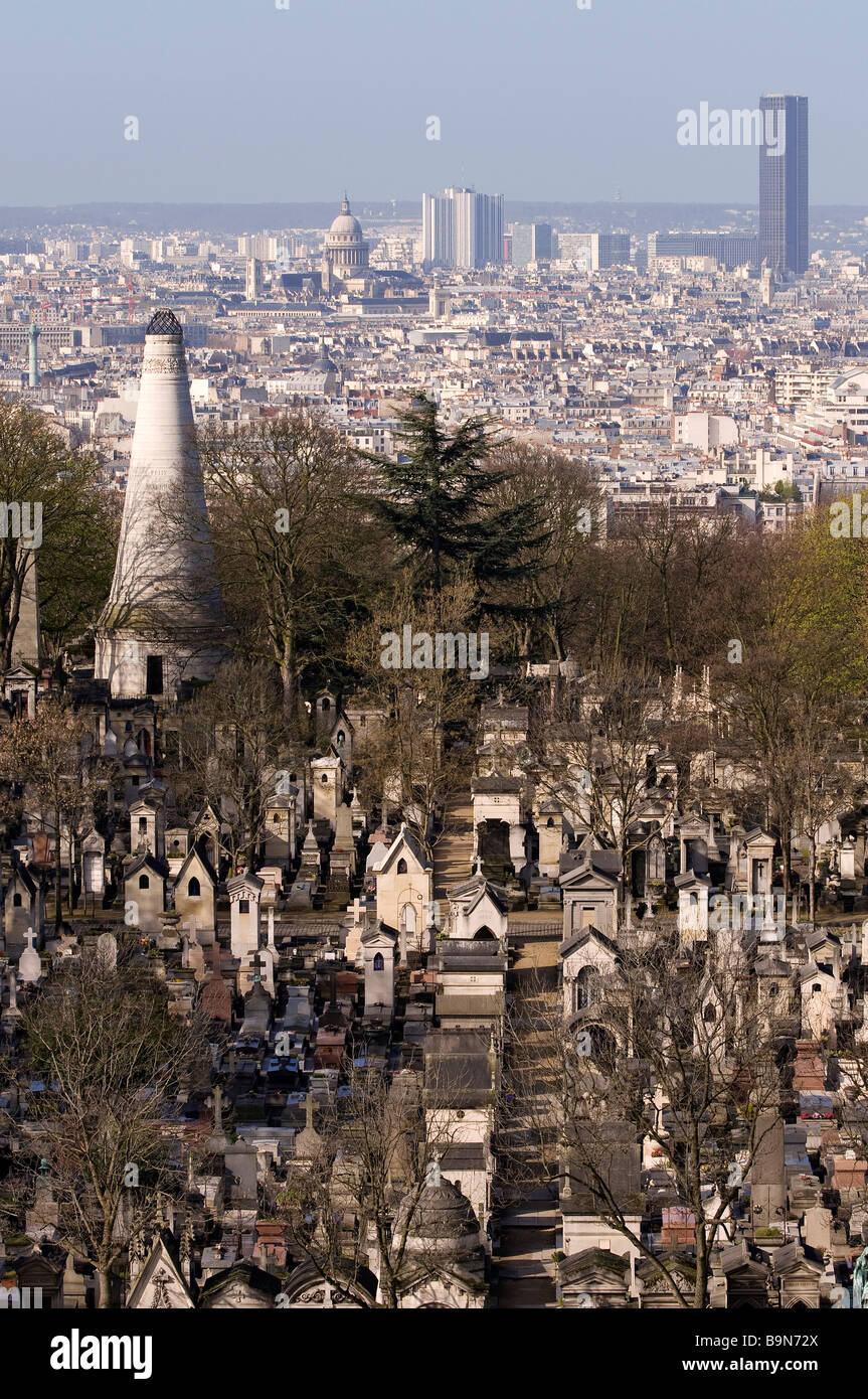 France, Paris, the Pere-Lachaise cemetery Stock Photo