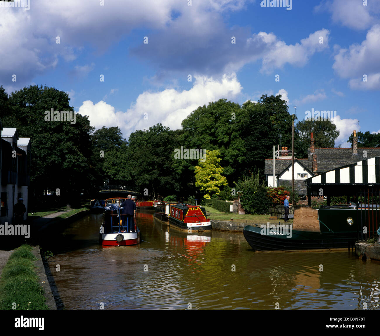 The Bridgewater Canal, at Worsley Greater Manchester Stock Photo Alamy