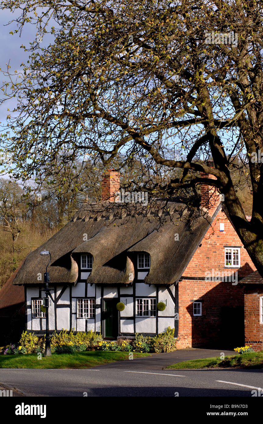 Cottage in Stoneleigh village, Warwickshire, England, UK Stock Photo