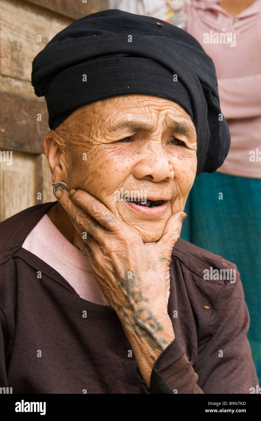 Old Black Women with Tattoos in Vietnam