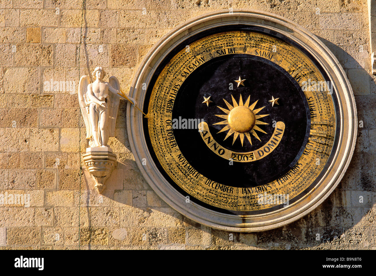 Italy, Sicily, Messina, the Duomo (cathedral) and the astronomic clock Stock Photo