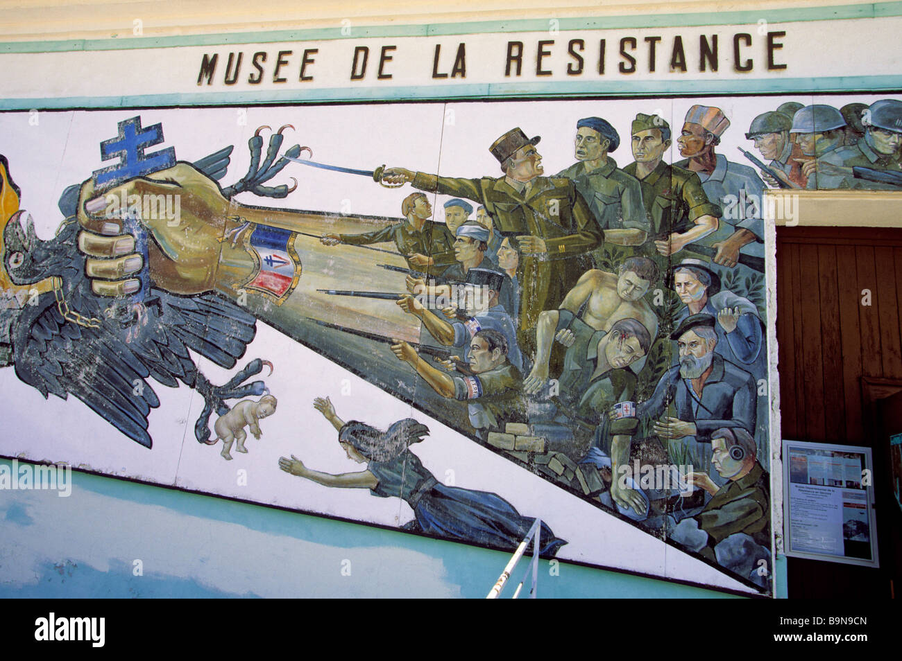 France, Drome, Vercors, Vassieux en Vercors, Musee de Resistance Stock Photo