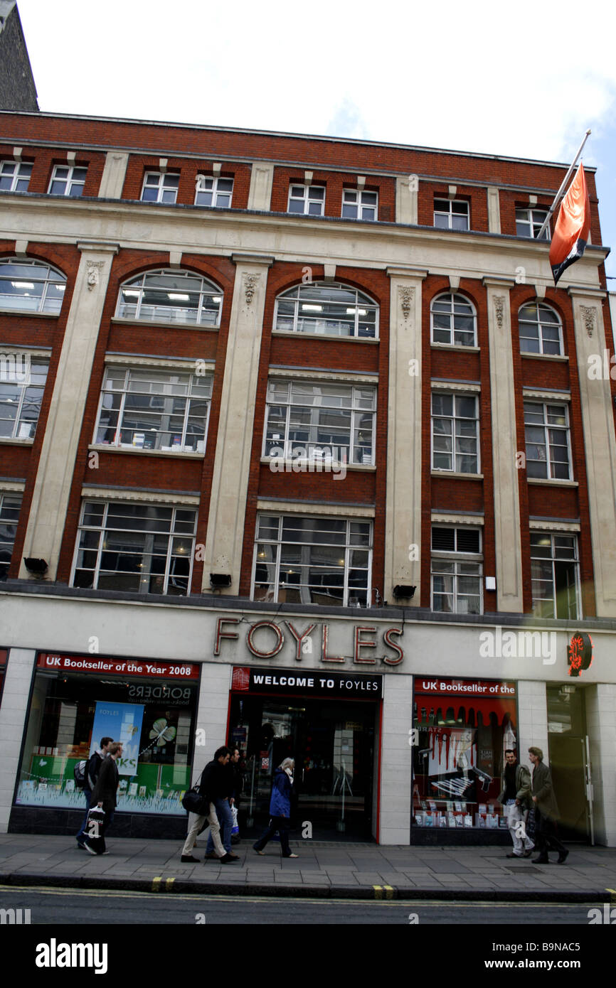Exterior General View Of Foyles Bookshop Charing Cross Road