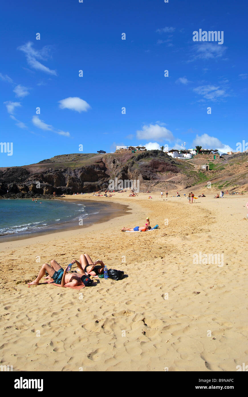 Playa de Papagayo, Papagayo, Lanzarote, Canary Islands, Spain Stock Photo