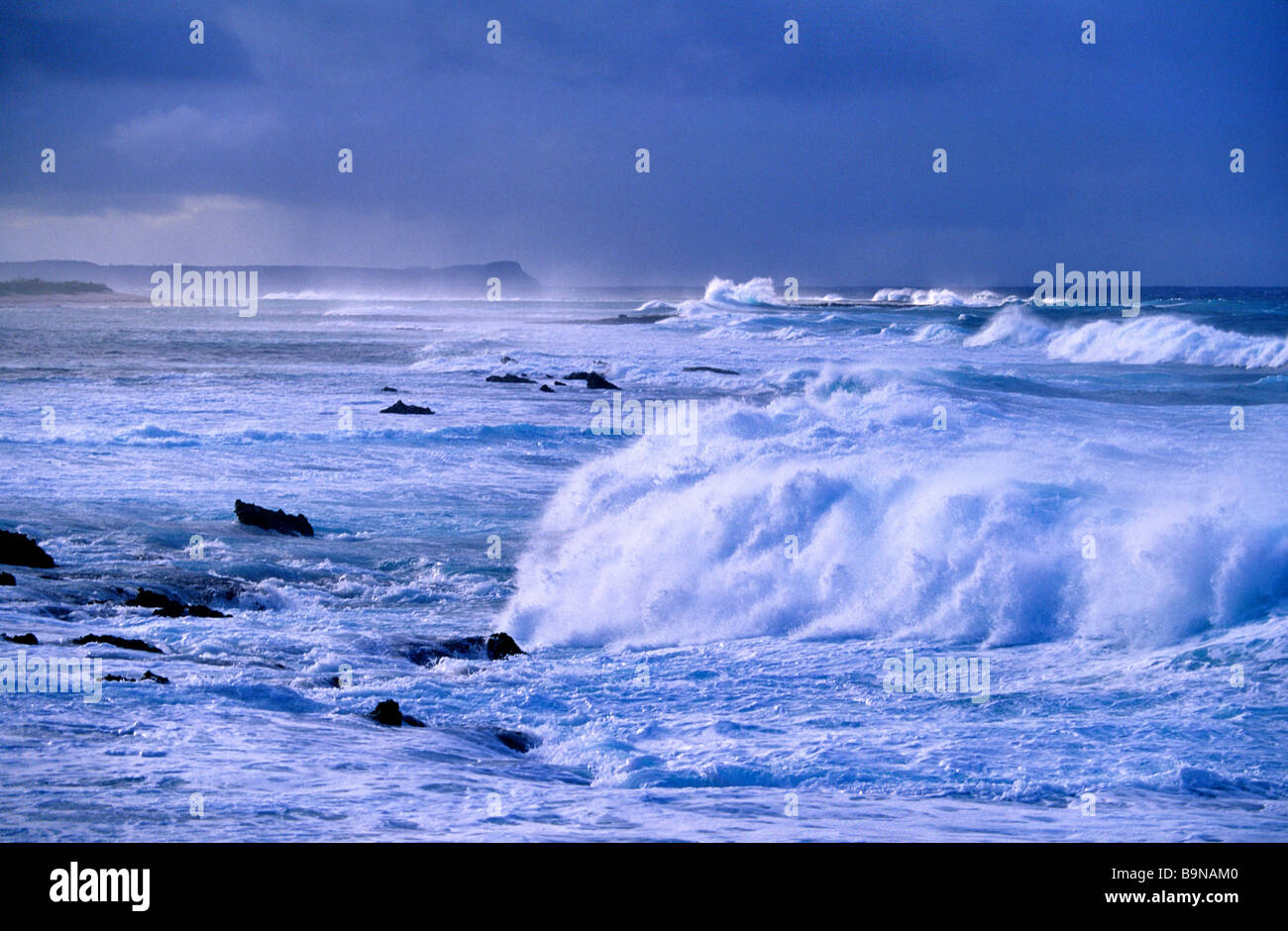 The Antilles, sea during bad weather Stock Photo - Alamy