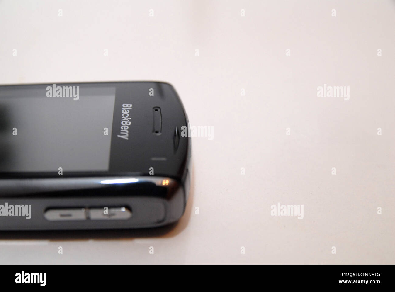 A Blackbery mobile phone/device Stock Photo
