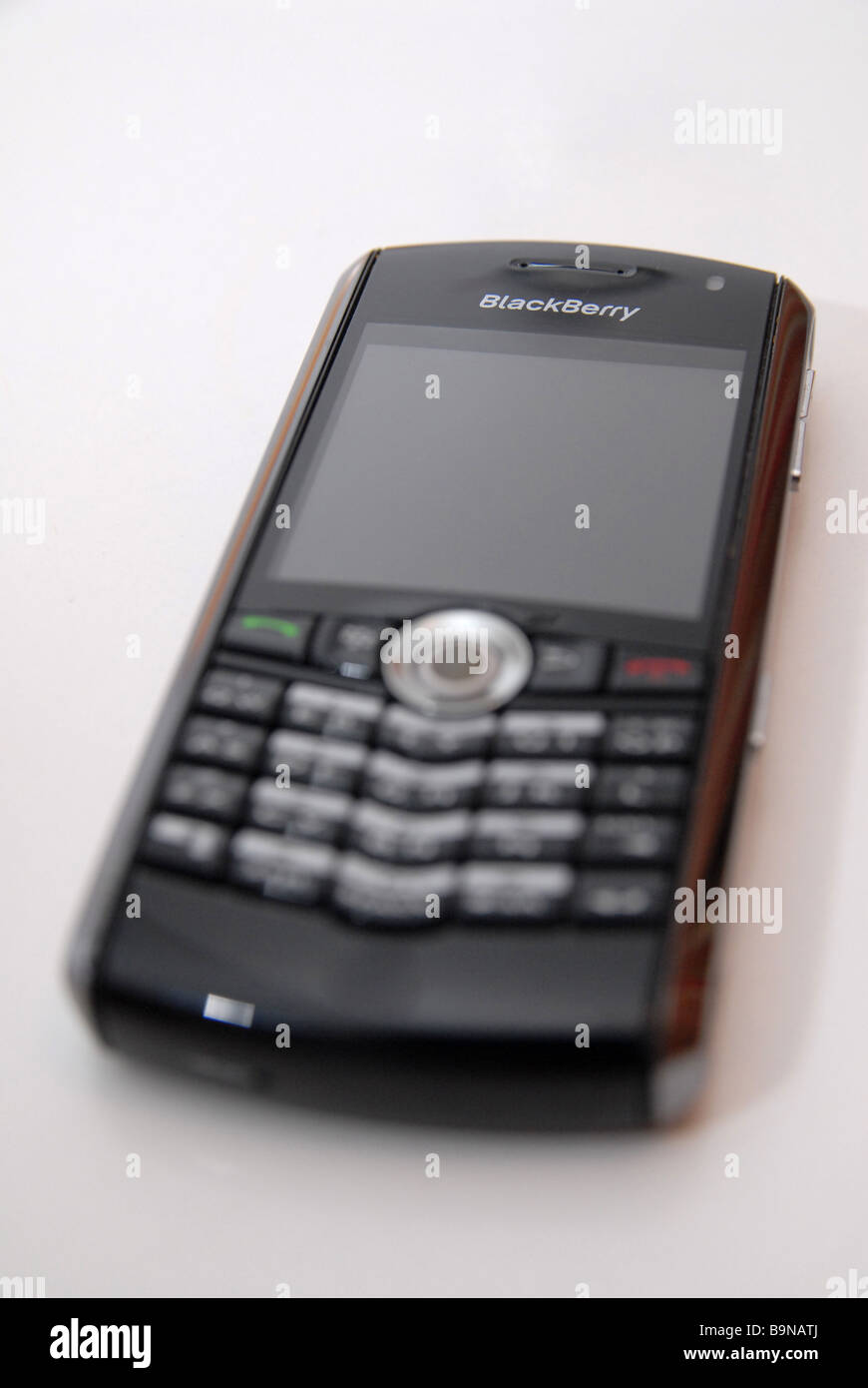 A Blackbery mobile phone/device Stock Photo