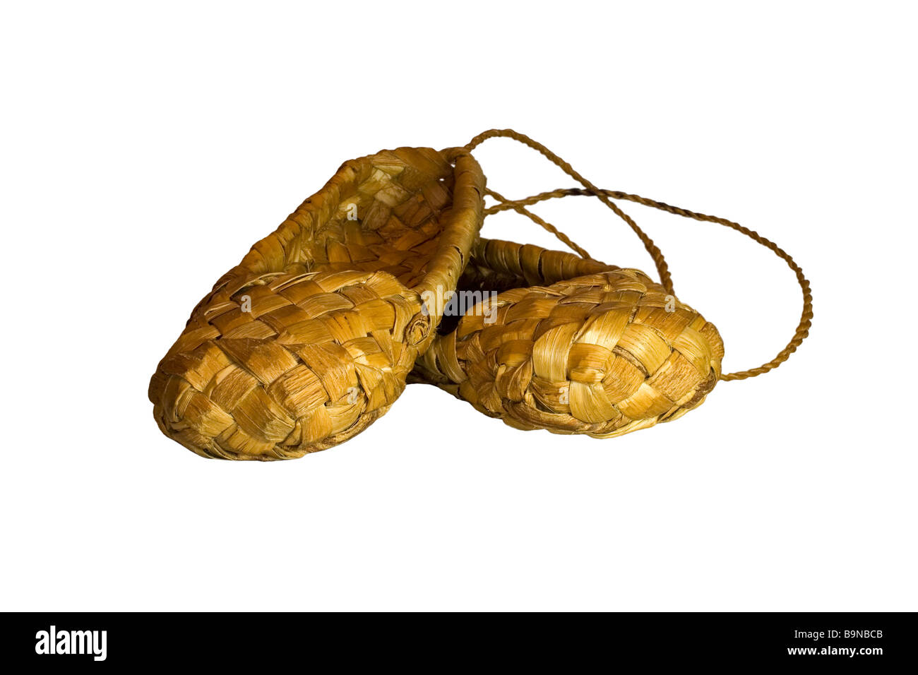The russian bast shoes Stock Photo - Alamy